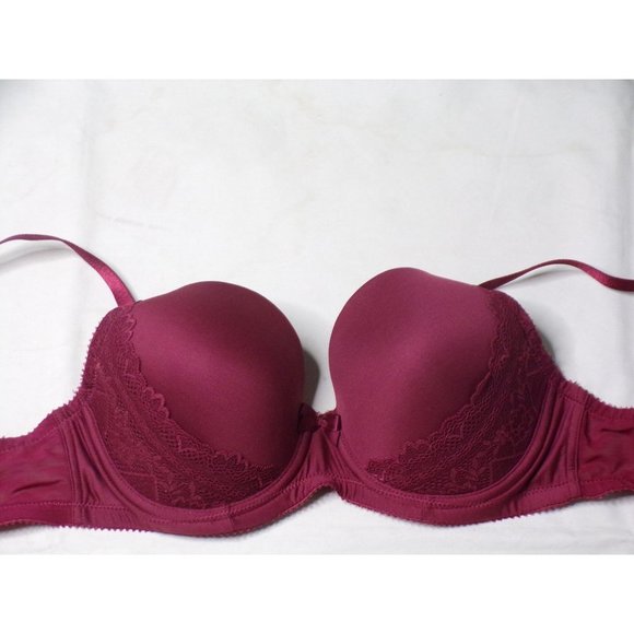 PARFAIT Casey Molded Plunge Underwire Bra Ruby Wine 36D NEW - Picture 6 of 9